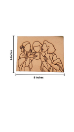 MDF board with traditional women design with size