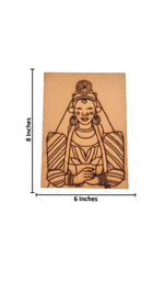 Unpainted MDF Board with Traditional Woman Portrait Outline – DIY Painting Kit with size