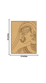 DIY painting kit featuring pre-marked Indian art outline with size