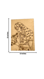 DIY Traditional MDF Painting Craft Base – Laser Cut Indian Art Outline with size