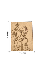 DIY traditional painting kit on MDF base with size