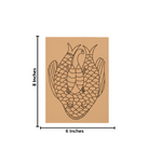 Unpainted fish design MDF art base for DIY painting with size