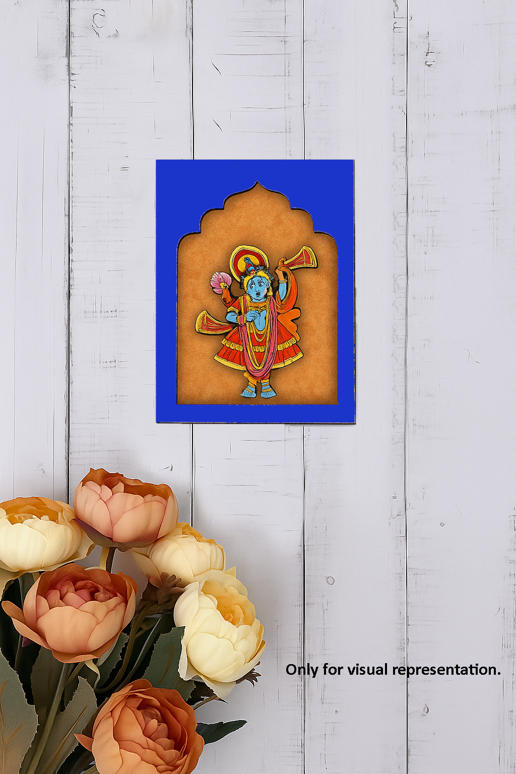 DIY Krishna MDF wall décor craft base for festival decoration