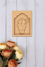 MDF Monk cutout base for DIY craft and painting