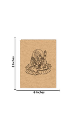 Lord Hanuman sitting on lotus MDF board for DIY painting