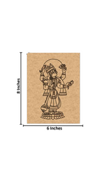 Religious painting MDF craft base for pooja room décor with size