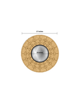 Plain MDF round mirror frame for DIY painting and décor with size