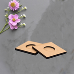 Square shaped mdf tea light candle holder