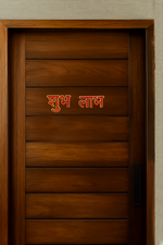 Shubh Labh MDF wall hanging cutout for pooja room and home décor