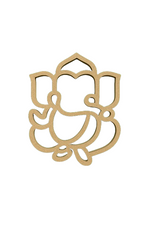 Lord Ganesha MDF cutout wall hanging for pooja room and home décor