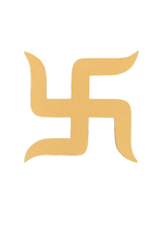 Swastik MDF cutout for home entrance, pooja room, and Diwali decoration