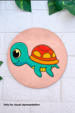 Pre-marked turtle design for easy painting