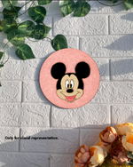 Painted DIY Mickey Mouse MDF base for kids craft and wall décor