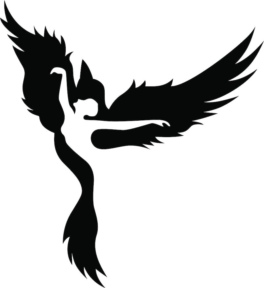 Black MDF wall art showcasing a girl transforming into a bird, symbolizing freedom, this image is the enlarged picture of the product.