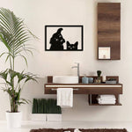 Decorative MDF wall art featuring animals, perfect for adding a playful and artistic touch to your home decor.