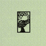 Artistic MDF wall art featuring a tree transforming into flying birds, enclosed in a black rectangular frame, perfect for modern home decor.