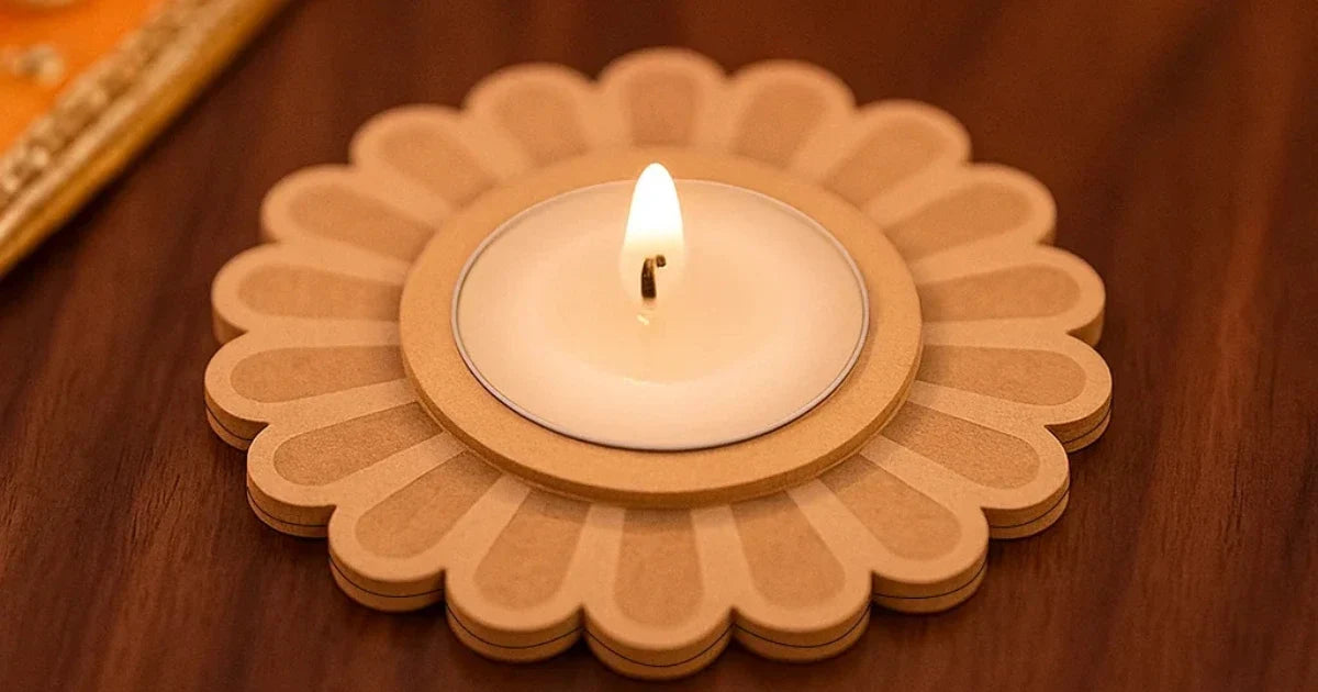 Unpainted MDF Tealight Holders: A Simple Way to Create Beautiful DIY Décor