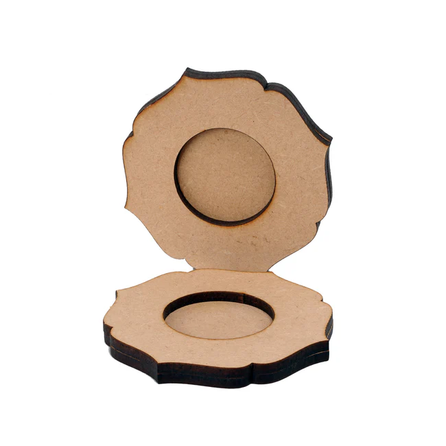 Flower MDF Tea Light Holder -6