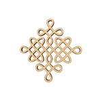 Decorative MDF DIY kolam art  on a white background