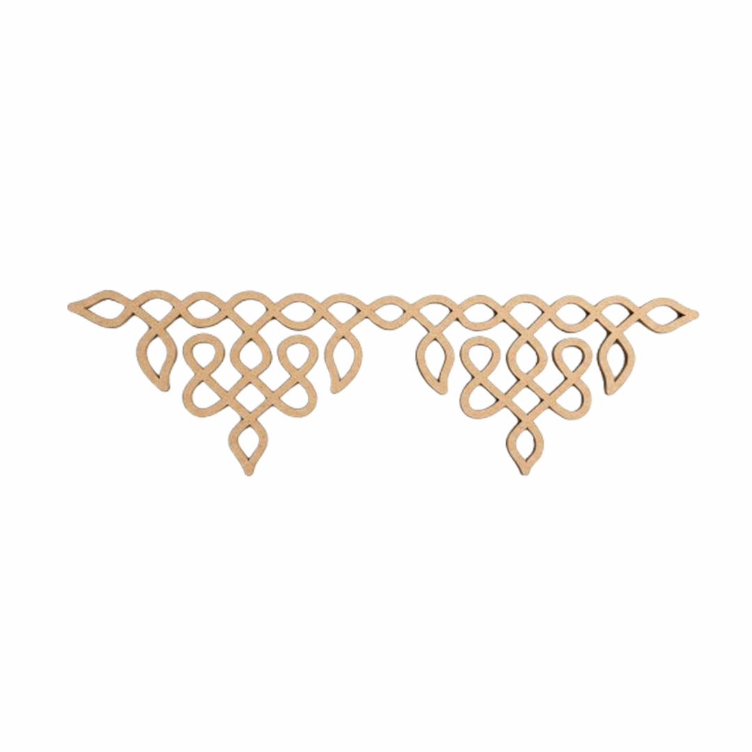 Decorative MDF DIY wall art on a white background