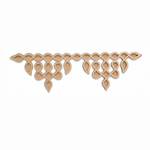 Decorative MDF DIY kolam art  on a white background