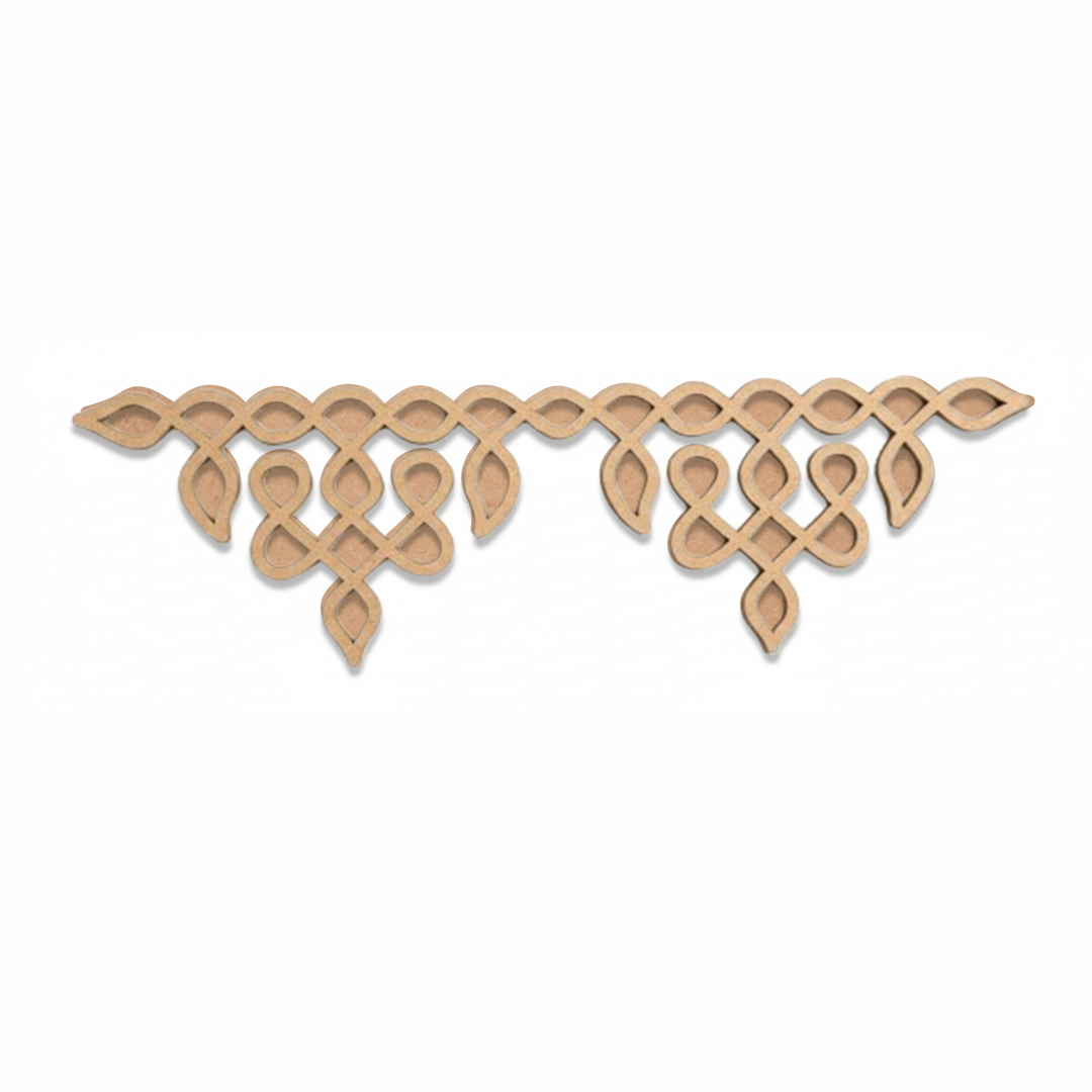 Decorative MDF DIY kolam art  on a white background