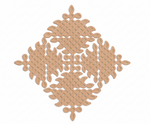 Decorative MDF DIY wall art  with a geometric pattern on a white background