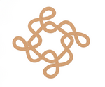 Decorative MDF DIY  cutout with intricate Celtic knot design on a white background