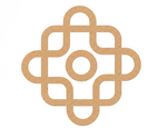 Decorative MDF DIY  cutout with geometric pattern on a white background