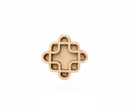 MDF DIY  decorative piece with geometric pattern on a white background