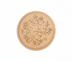 MDF birds pre marked round base for DIY painting and decorative craft projects