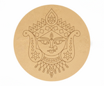 MDF goddess face pre marked round base for DIY painting and decorative craft projects