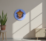 MDF DIY Decorative wall art with a colorful design on a light wall.
