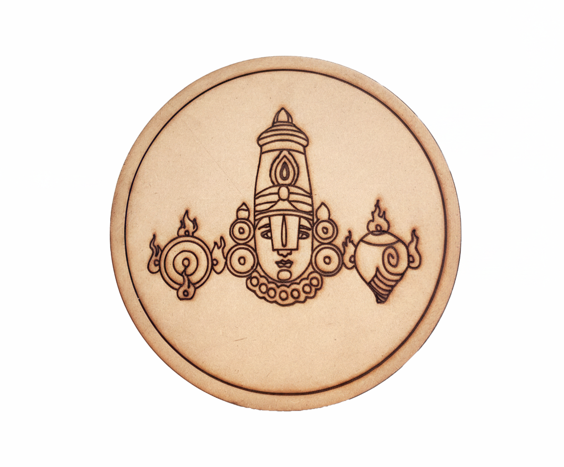 MDF Balaji pre marked DIY painting base round laser cut wall art board 