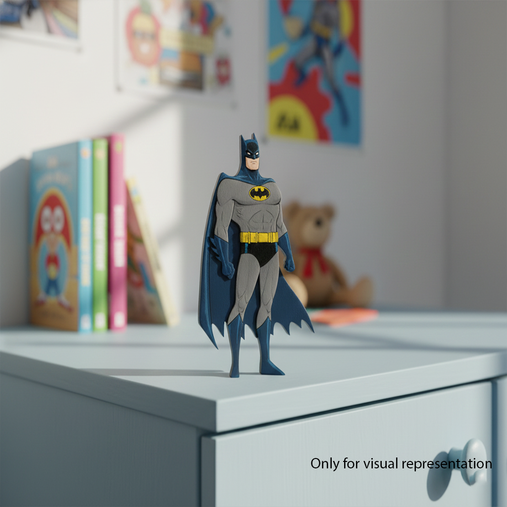DIY MDF Caped Superhero Figure Cutout for Painting