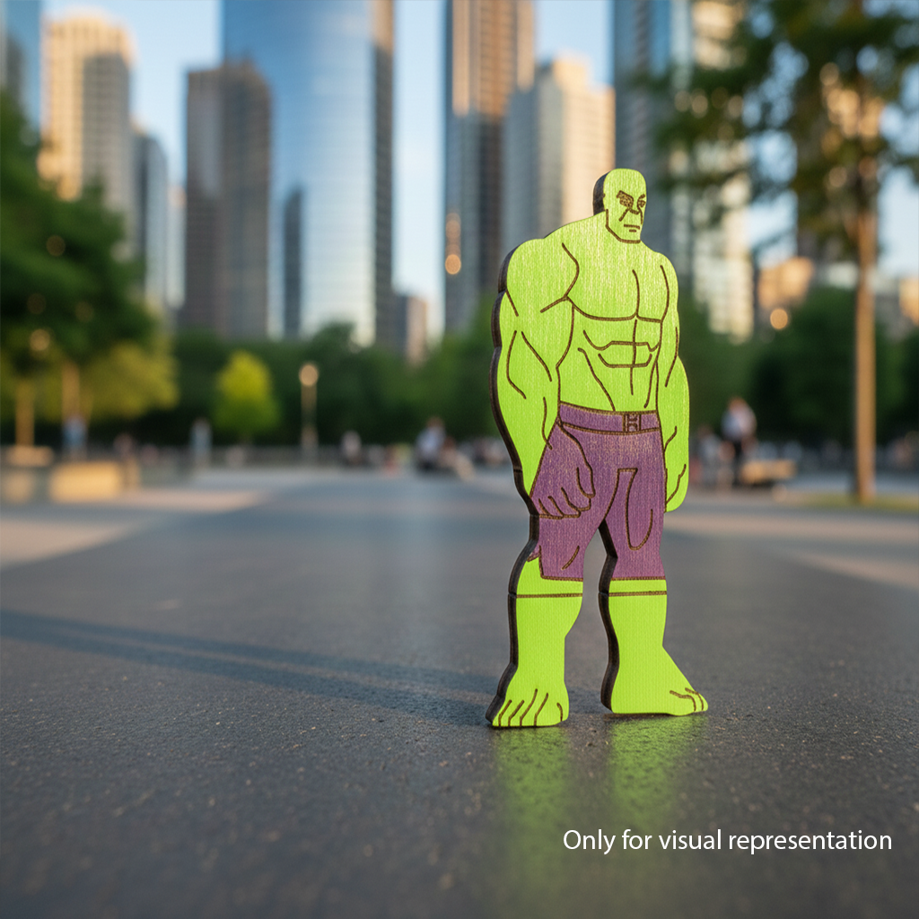 DIY MDF Strong Power Hero Cutout for Painting Crafts