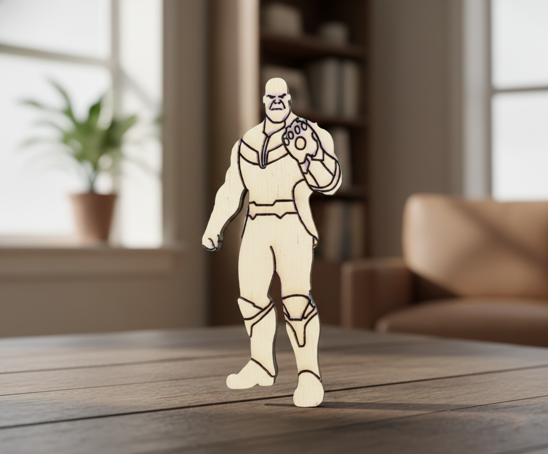 DIY MDF Powerful Villain Warrior Cutout for Painting Crafts