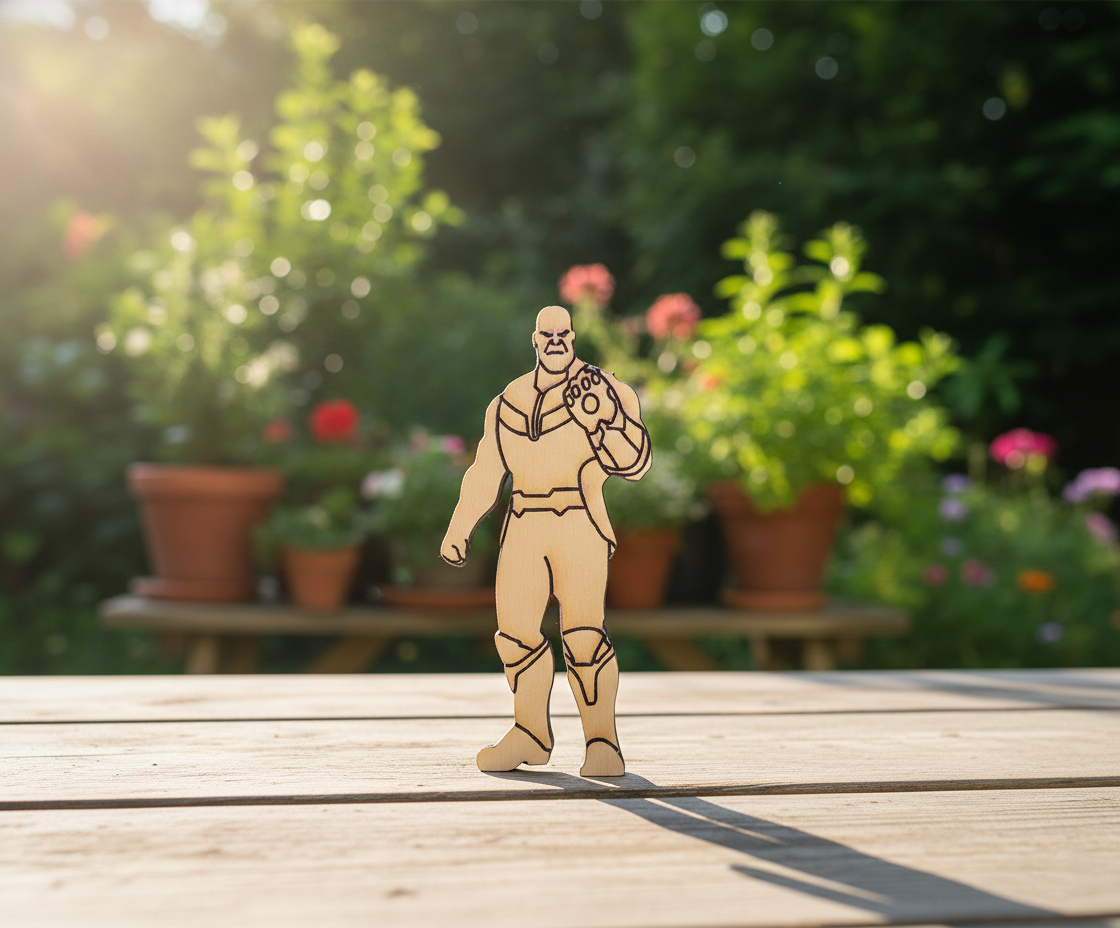 DIY MDF Powerful Villain Warrior Cutout for Painting Crafts