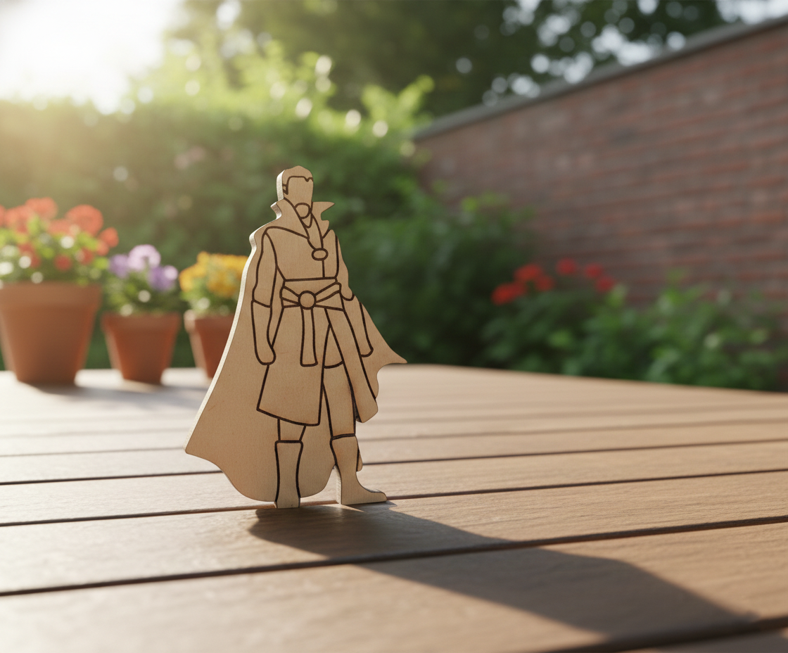 DIY MDF Mystic Sorcerer Warrior Cutout for Painting Crafts