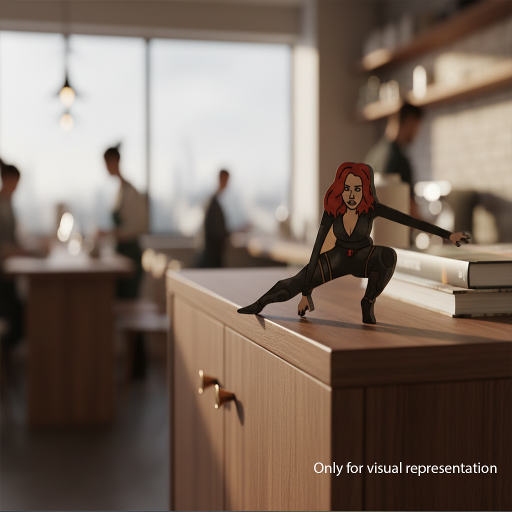 DIY MDF Action Warrior Woman Cutout for Painting Crafts