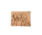 MDF board with traditional women design