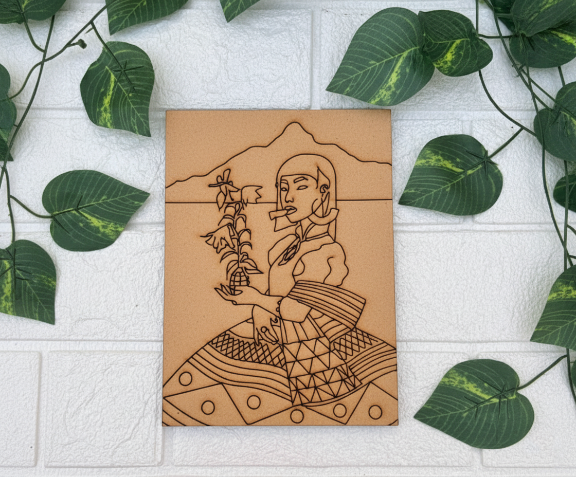 Flower – DIY MDF Traditional Painting