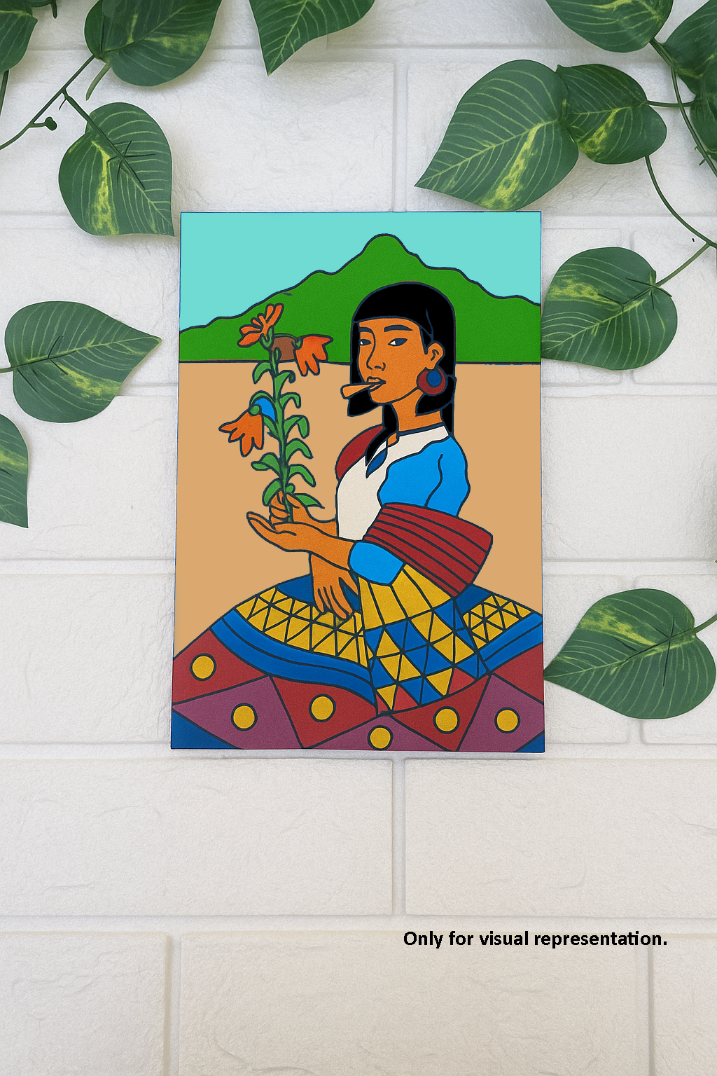 Flower – DIY MDF Traditional Painting