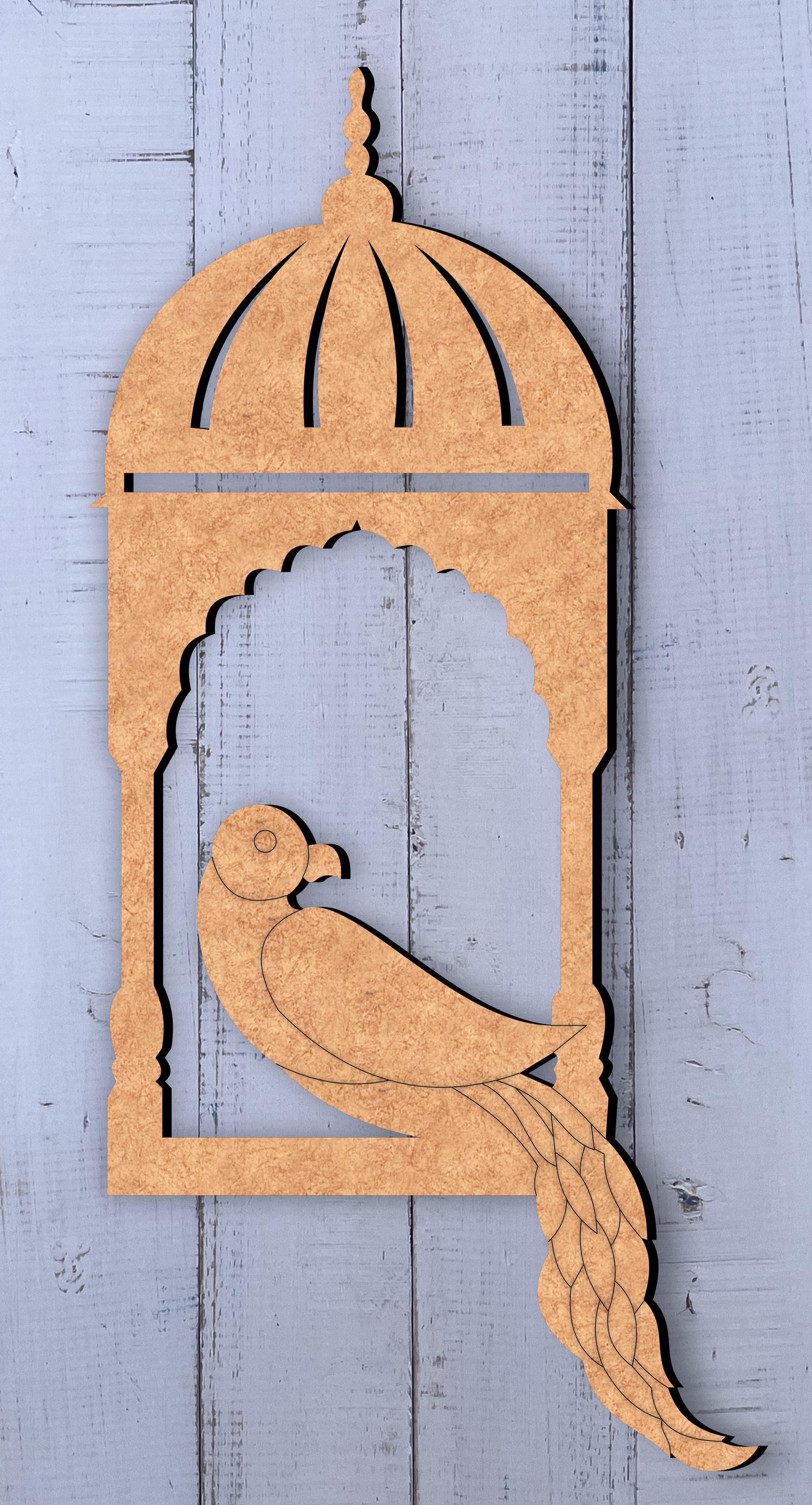 DIY MDF Bird Wall Hanging for Home Decor