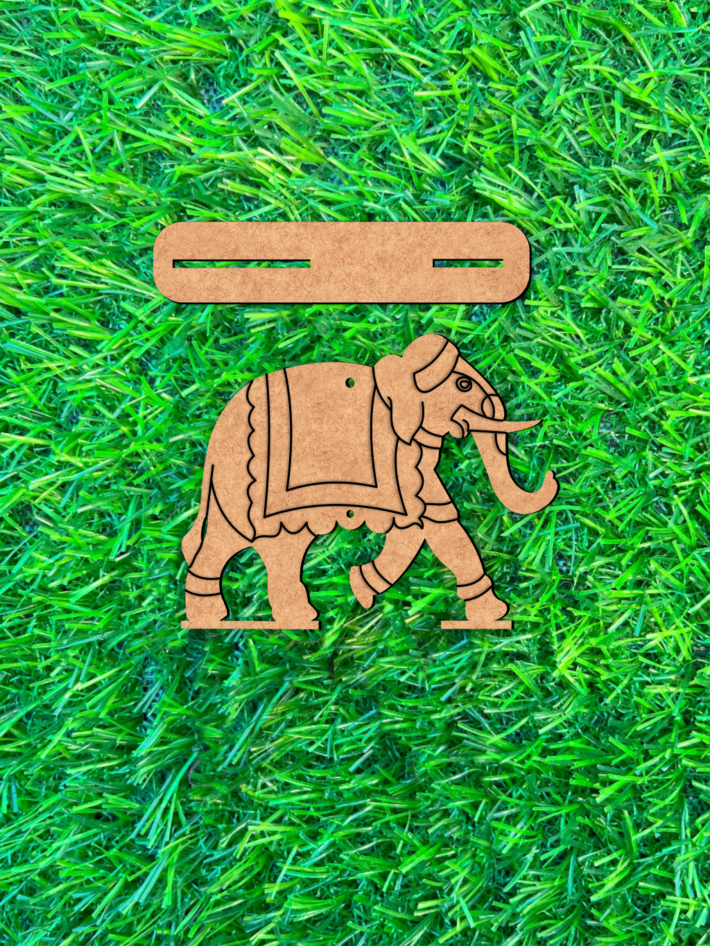 DIY MDF Elephant Sculpture Base for Painting Decor