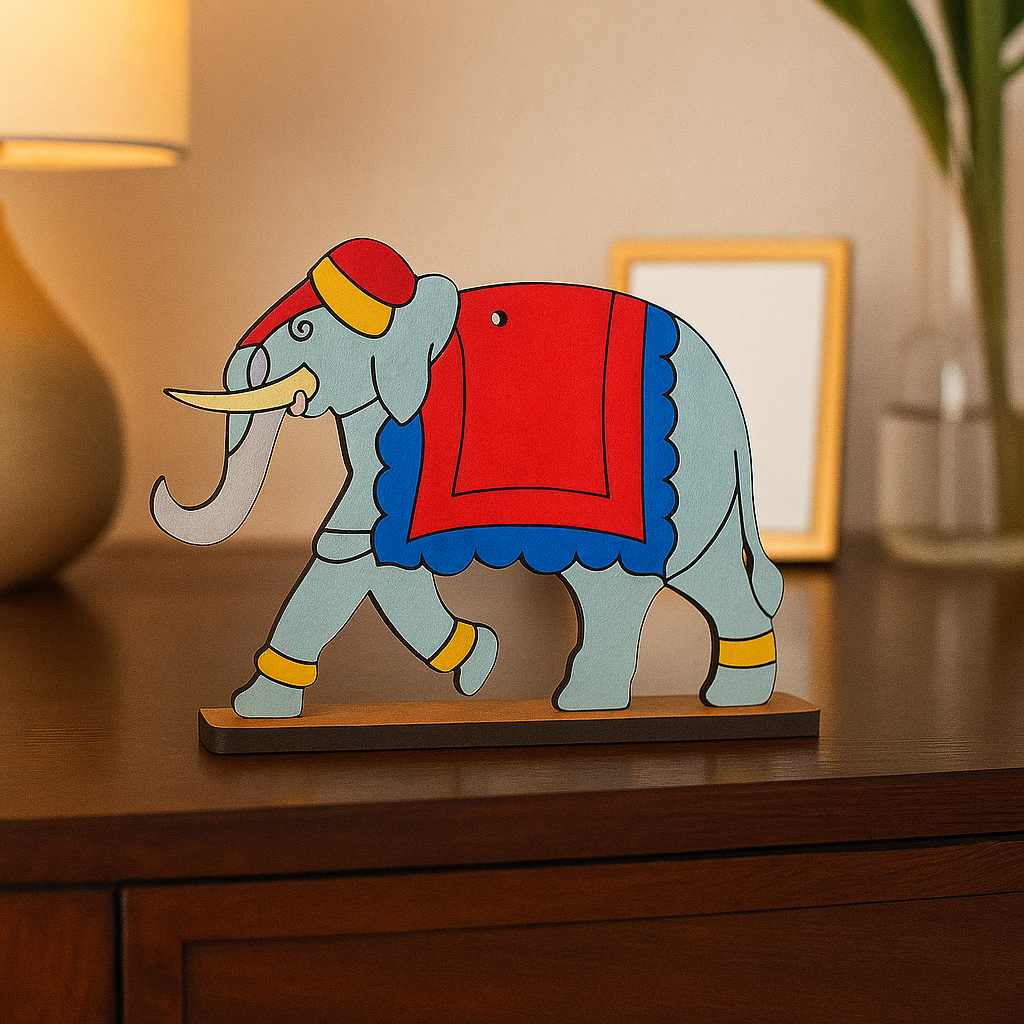 DIY MDF Elephant Sculpture Base for Painting Decor