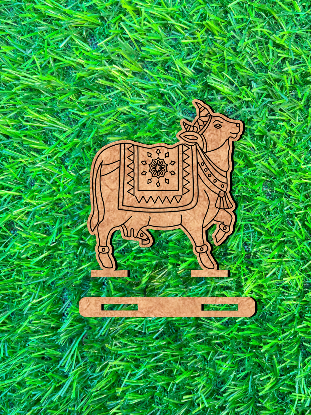 DIY MDF Cow Sculpture Base for Painting & Decor