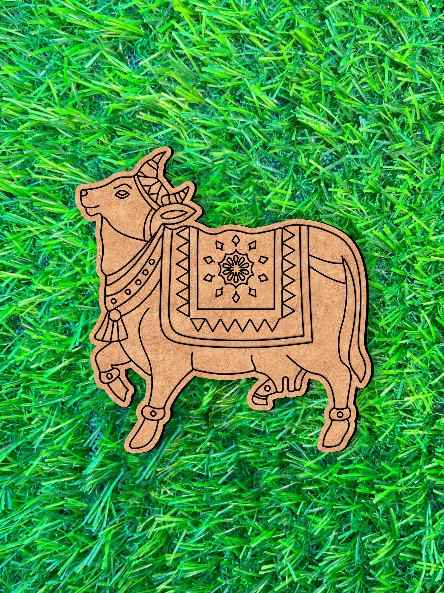 DIY MDF Decorative Cow Wall Art for Painting & Decor