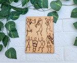 Unpainted MDF Traditional Warli Art Panel with Tribal Dance and Music Design