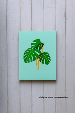  DIY Monstera Leaf MDF Wall Art Pre-Marked Base